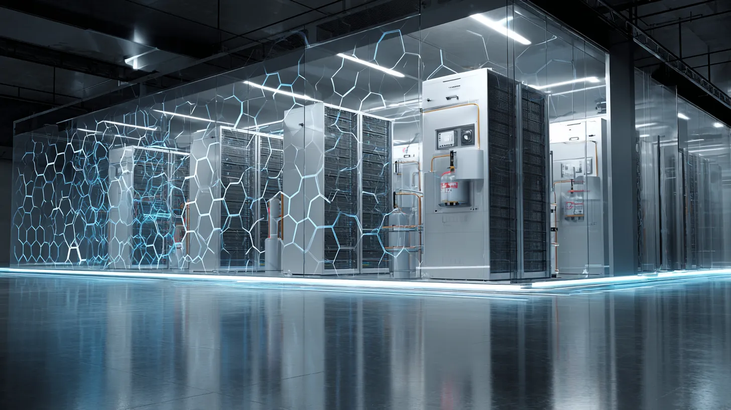 The server room is protected by TechStrazh systems